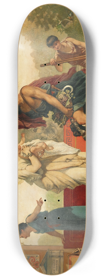 Cesare Dell'acqua - The Grape Harvest in Pompei 8.25 inch art skate deck