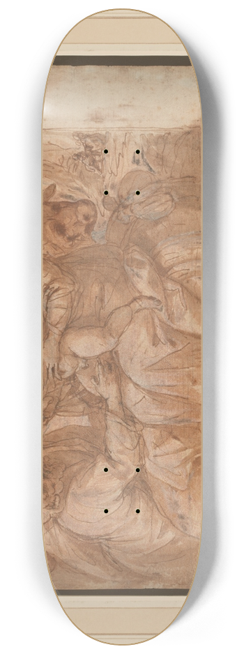 Cesare Rossetti - Rest on the Flight into Egypt 8.25 inch art skate deck