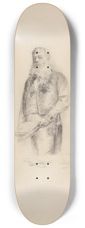 Charles Albert Waltner - The Painter Ernest Meissonier 8.25 inch art skate deck