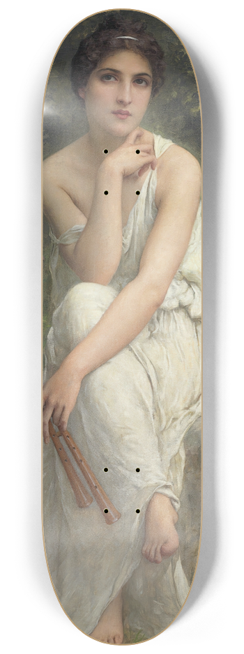 Charles Amable Lenoir - The Flute Player 8.25 inch art skate deck