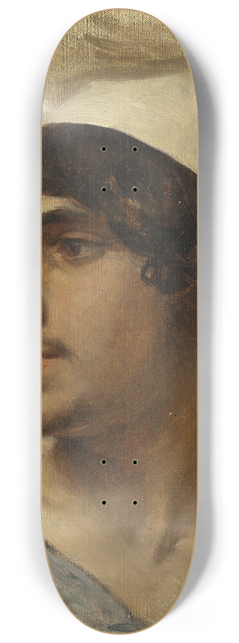 Charles Bargue - Head of Young man 8.25 inch art skate deck