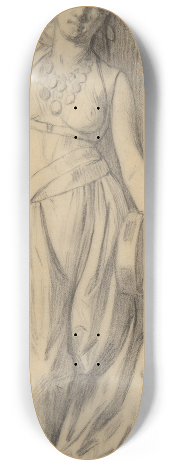 Charles Bargue - Study for The Almeh 8.25 inch art skate deck
