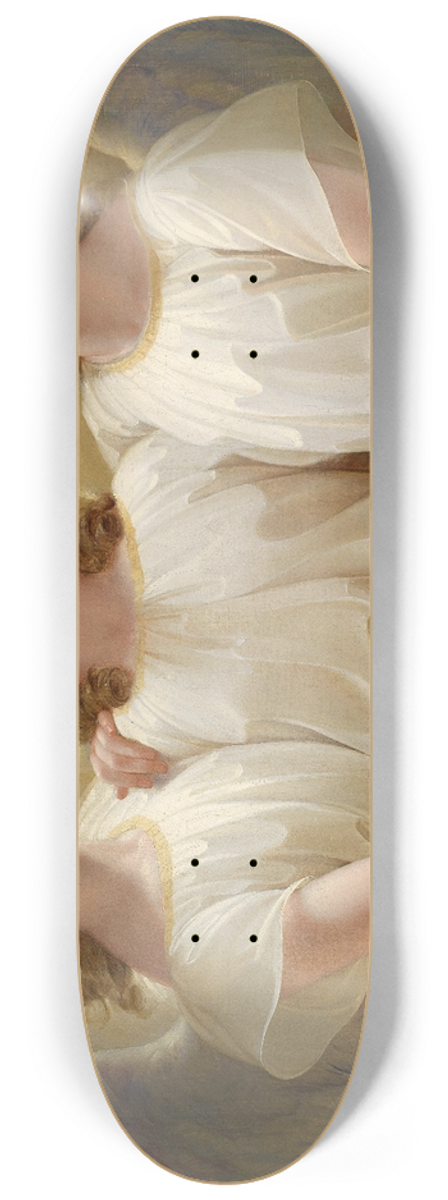 Franz Kadlik - Three Guardian Angels 8.25 inch art skate deck