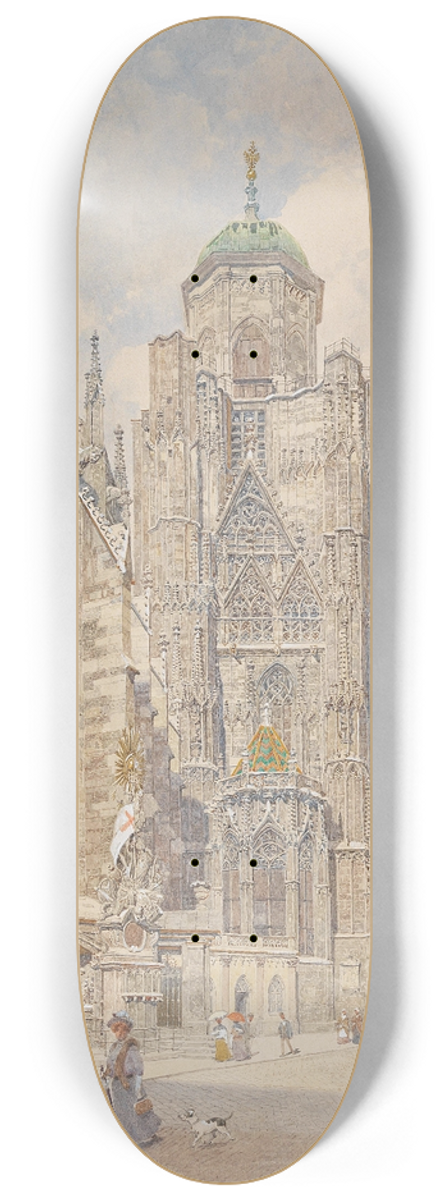 Franz Kopallik - Vienna, St. Stephens, North Tower 8.25 inch art skate deck
