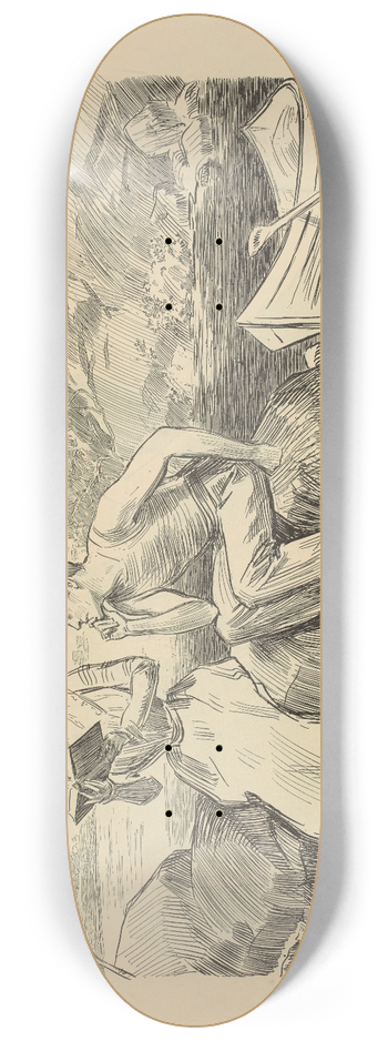 Charles Dana Gibson - Advice to students 8.25 inch art skate deck