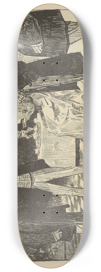 Charles Dana Gibson - A prince and a duke 8.25 inch art skate deck