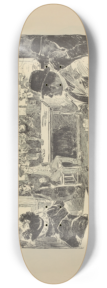 Charles Dana Gibson - Aristide Bruants 8.25 inch art skate deck