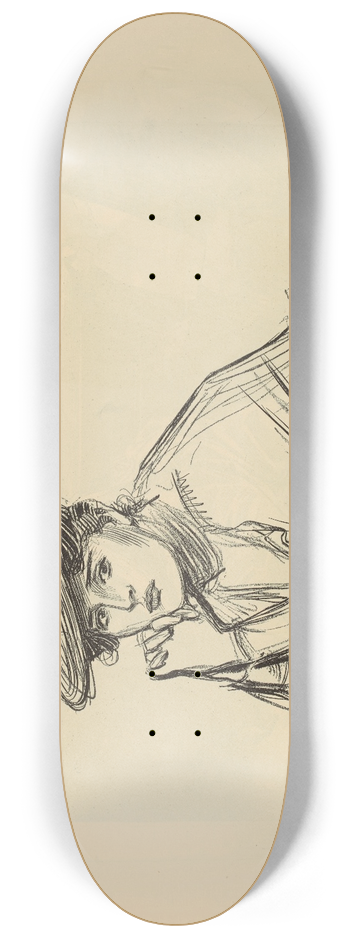 Charles Dana Gibson - A study 8.25 inch art skate deck