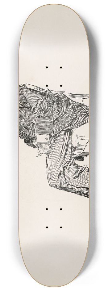 Charles Dana Gibson - George du Maurier 8.25 inch art skate deck