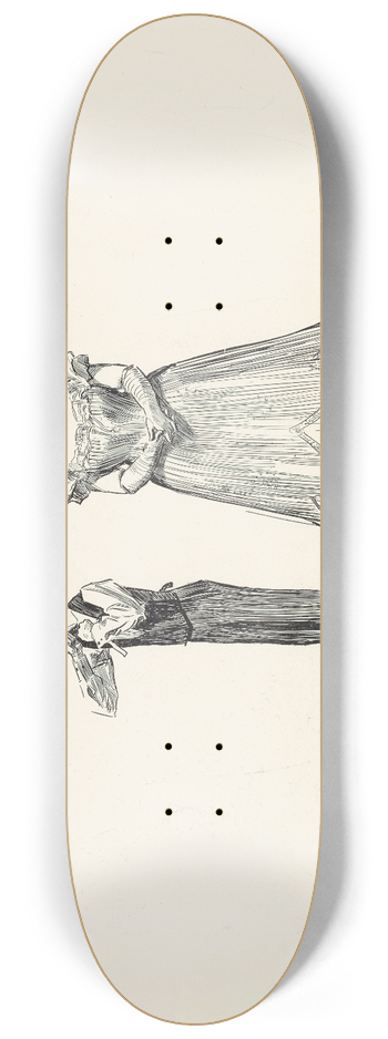 Charles Dana Gibson - He doubted it 8.25 inch art skate deck