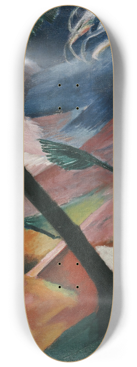 Franz Marc - Deer in the Forest II 8.25 inch art skate deck