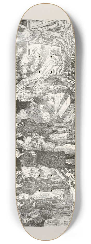 Charles Dana Gibson - In leap year  A wedding 8.25 inch art skate deck