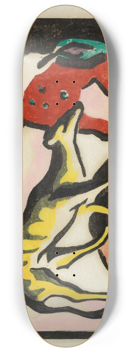 Franz Marc - Fabeltier 8.25 inch art skate deck
