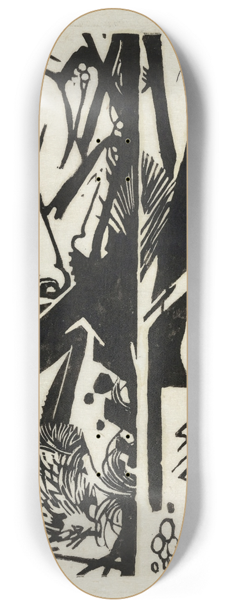 Franz Marc - Horse and hedgehog 8.25 inch art skate deck