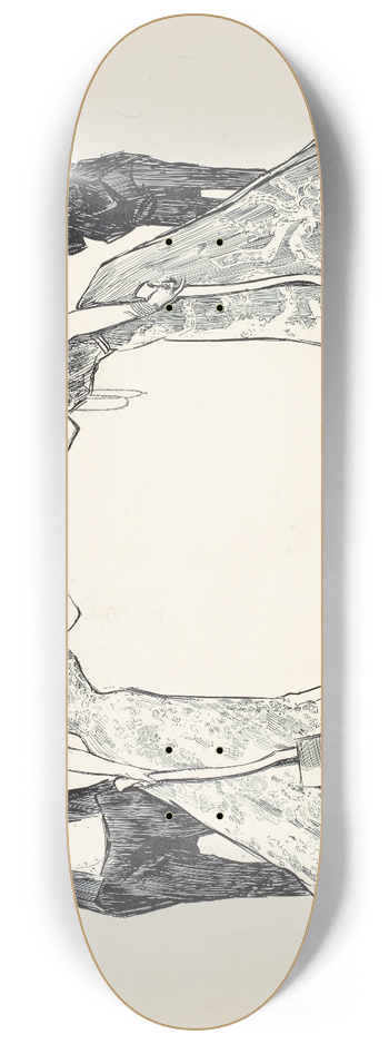 Charles Dana Gibson - Rival beauties 8.25 inch art skate deck