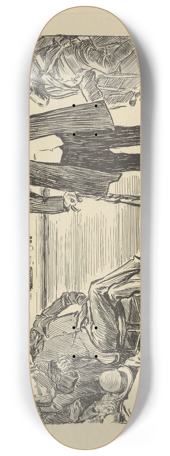 Charles Dana Gibson - The agitator 8.25 inch art skate deck