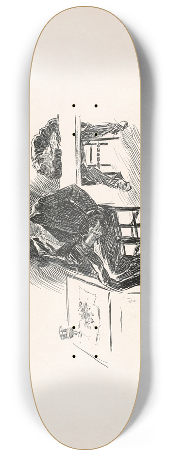 Charles Dana Gibson - The Chateau Rouge 8.25 inch art skate deck