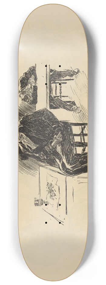 Charles Dana Gibson - The Chateau Rouge 8.25 inch art skate deck