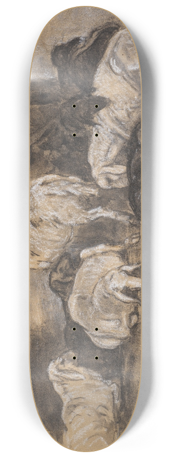 Franz Marc - Schafgruppe 8.25 inch art skate deck