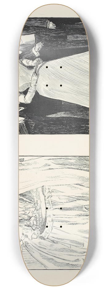 Charles Dana Gibson - The mother ; Indian Summer 8.25 inch art skate deck