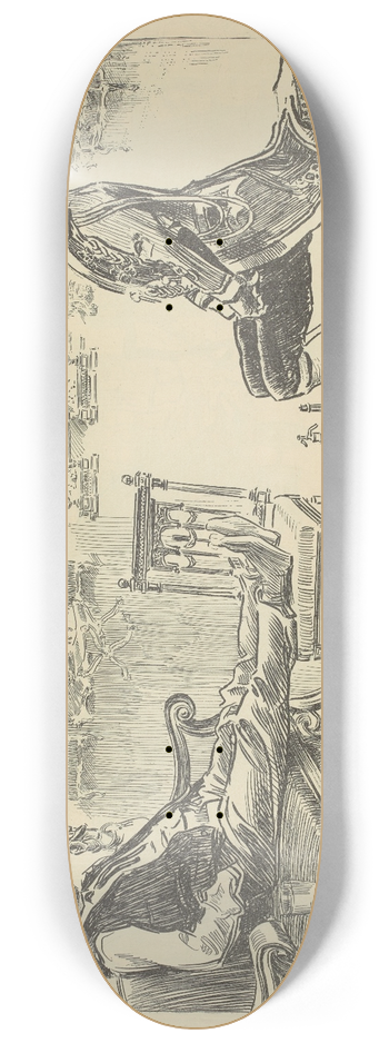 Charles Dana Gibson - The retired walking delegate of the future 8.25 inch art skate deck