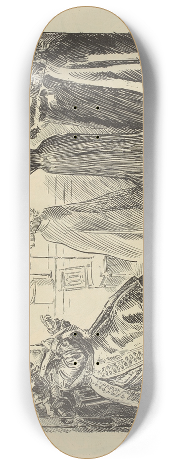 Charles Dana Gibson - Trying it on 8.25 inch art skate deck