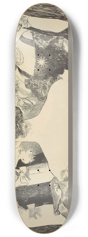 Charles Dana Gibson - Your Hostess 8.25 inch art skate deck