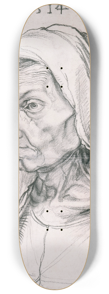 Albrecht Drer - Barbara Drer, the artists mother 8.25 inch art skate deck