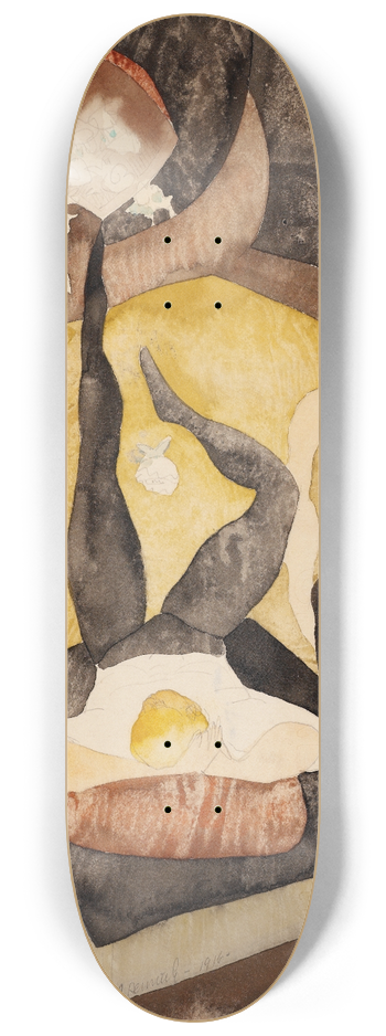 Charles Demuth - In Vaudeville Two Acrobat-Jugglers 8.25 inch art skate deck