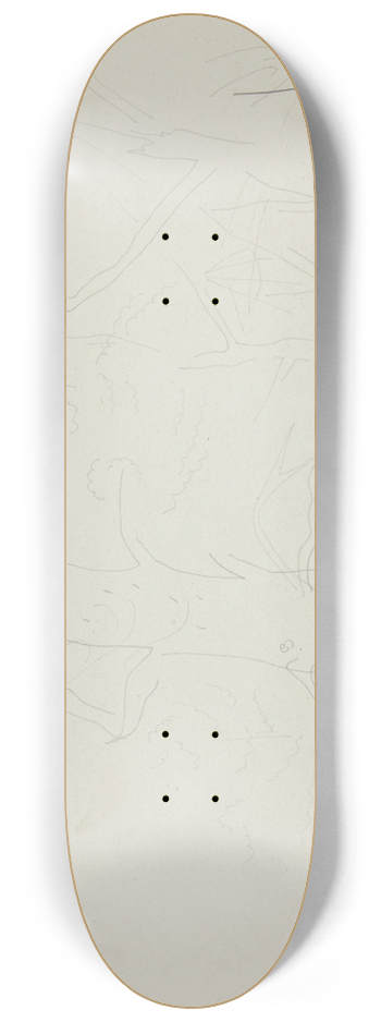 Charles Demuth - Trees 8.25 inch art skate deck
