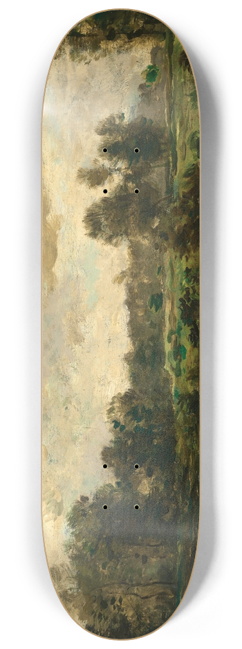 Charles Franois Daubigny - Bords du fleuve 8.25 inch art skate deck