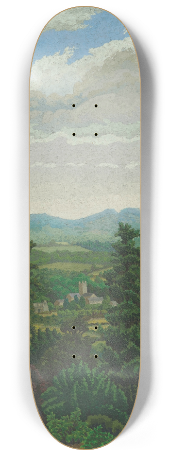 Charles Ginner - Bishops Cleeve from Cleeve Hill 8.25 inch art skate deck