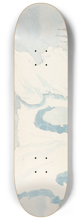 Charles Hamilton Smith - Remarkable Iceberg. 8.25 inch art skate deck
