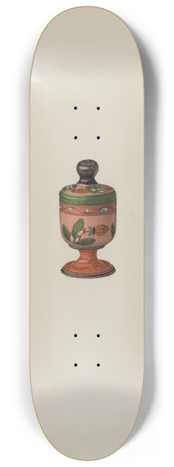 Charles Henning - Pa. German Saffron Box 8.25 inch art skate deck