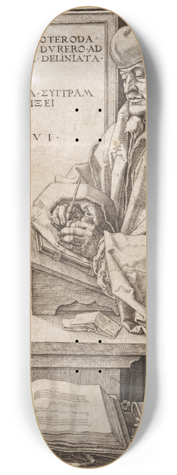 Albrecht Drer - Erasmus of Rotterdam 8.25 inch art skate deck