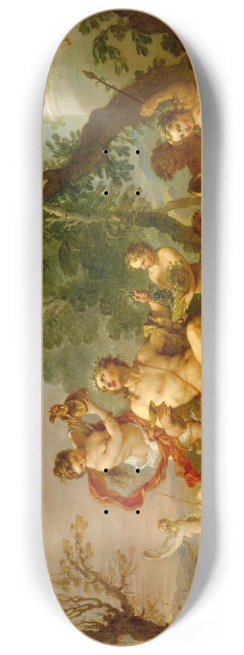Charles-Joseph Natoire - Bacchanal 8.25 inch art skate deck