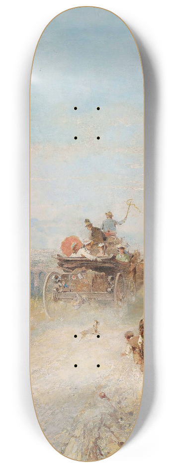 Franz Richard Unterberger - The Road to Pompeii 8.25 inch art skate deck