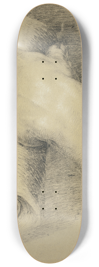 Charles Lucy - Hand Holding Roll of Papers 8.25 inch art skate deck