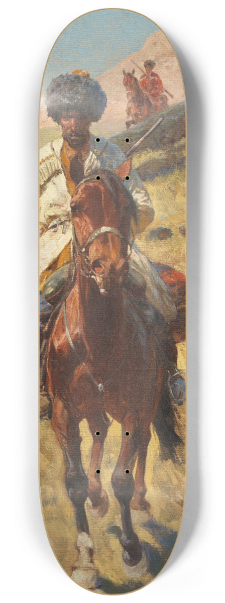 Franz Roubaud - Kaukasische Reiter 8.25 inch art skate deck