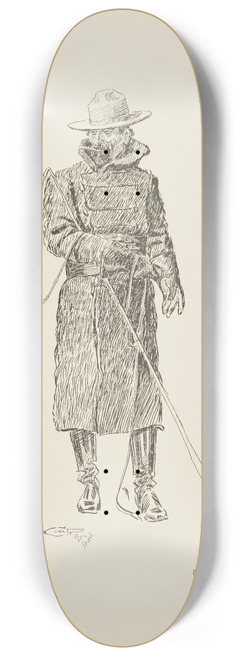 Charles Marion Russell - The Stage Driver 8.25 inch art skate deck