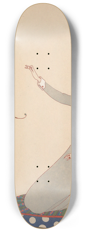 Charles Martin - La Dame et le Perroquet 8.25 inch art skate deck