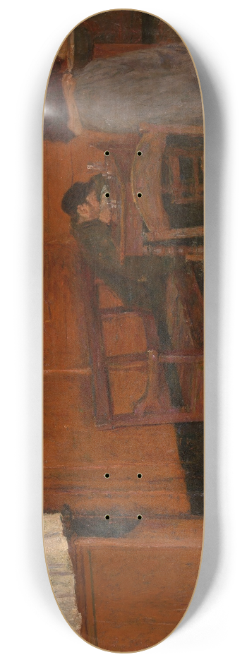 Charles Mertens - The Red Inn 8.25 inch art skate deck