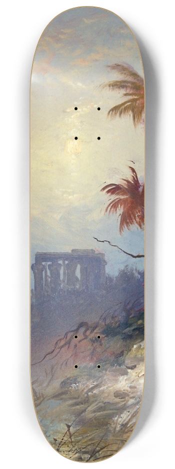 Charles Morgan McIlhenney - Egyptian Landscape 8.25 inch art skate deck