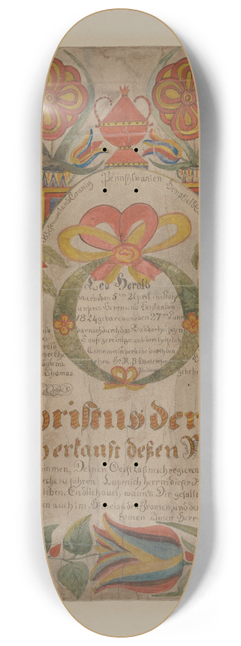 Charles Roadman - Birth Certificate 8.25 inch art skate deck