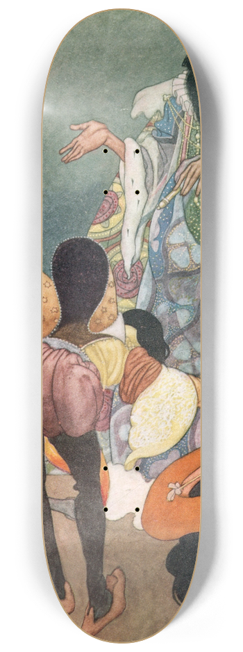 Charles Robinson - Let The Fireworks Begin, Said The King 8.25 inch art skate deck