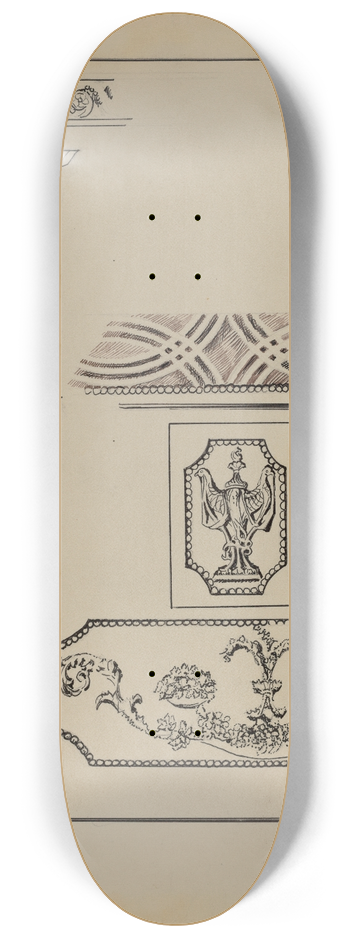 Charles Squires - Details of Paneling 8.25 inch art skate deck