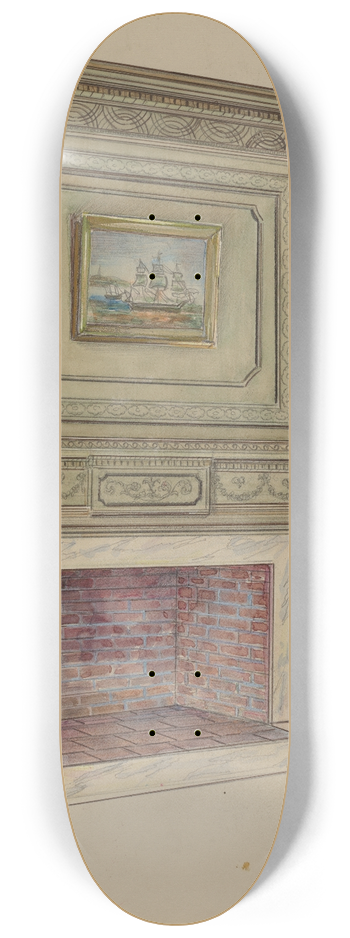 Charles Squires - Fireplace 8.25 inch art skate deck