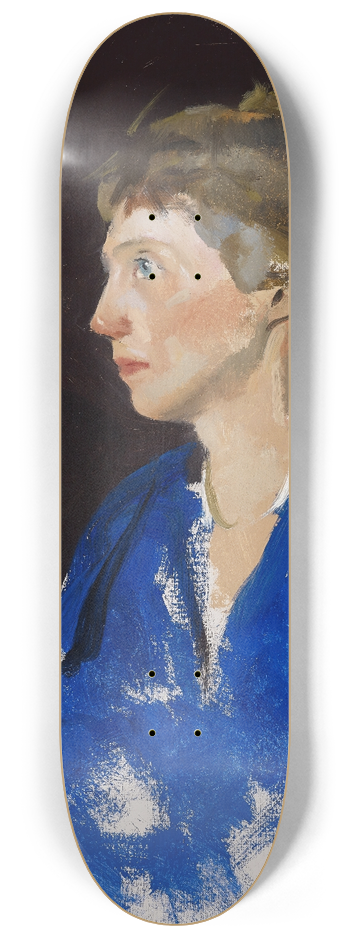 Charles Webster Hawthorne - Two Hour Study of Head (Blanche Stillson) 8.25 inch art skate deck