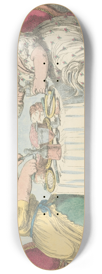 Charles Williams - A Brighton Breakfast or Morning Comforts 8.25 inch art skate deck