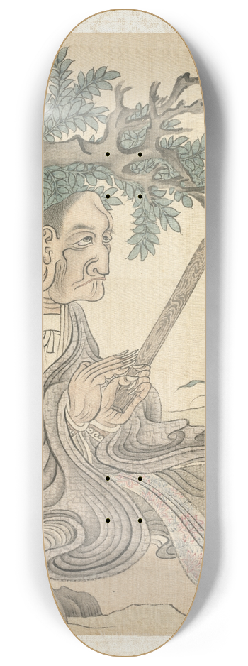 Chen Hongshou - A Lohan [after Kuan-hsiu] 8.25 inch art skate deck